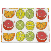 Grand Sac Cadeau Fruit aux agrumes (Devant)