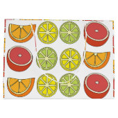 Grand Sac Cadeau Fruit aux agrumes (Dos)