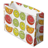 Grand Sac Cadeau Fruit aux agrumes (Dos Angle)