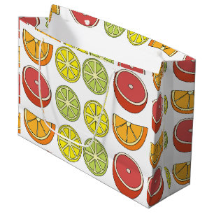 Grand Sac Cadeau Fruit aux agrumes