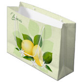 Grand Sac Cadeau Fruit citron (Devant Angle)