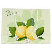 Grand Sac Cadeau Fruit citron (Dos)