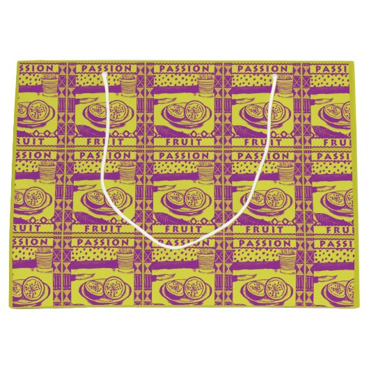 Grand Sac Cadeau Fruit de passion (Devant)