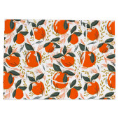 Grand Sac Cadeau Fruits et fleurs de vacances motif (Dos)