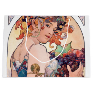 Grand Sac Cadeau Fruits, Mucha