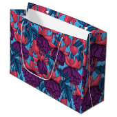Grand Sac Cadeau Fuchsia (Devant Angle)