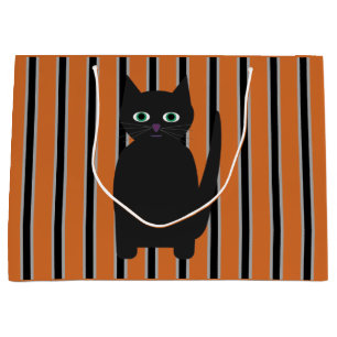 Grand Sac Cadeau Fun and Fun Halloween Chats noirs