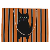 Grand Sac Cadeau Fun and Fun Halloween Chats noirs (Dos)