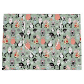 Grand Sac Cadeau Fun Cartoon Cats (Devant)