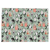 Grand Sac Cadeau Fun Cartoon Cats (Dos)