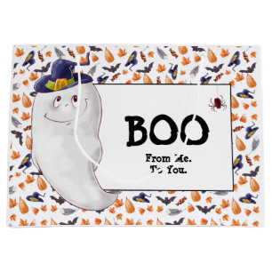 Grand Sac Cadeau Fun Ghost Boo Halloween