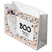 Grand Sac Cadeau Fun Ghost Boo Halloween (Dos Angle)
