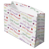 Grand Sac Cadeau Fun Hannukah Patterned (Dos Angle)