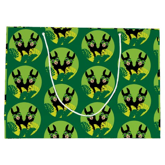 Grand Sac Cadeau Fun Llama Alpaca Best Friends (Dos)