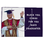 Grand Sac Cadeau Funny Catholic School Graduation (Dos)