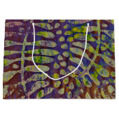 Grand Sac Cadeau Gabarit d'impression Gelli Art Abstrait (Devant)