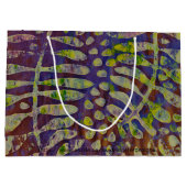 Grand Sac Cadeau Gabarit d'impression Gelli Art Abstrait (Dos)