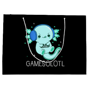 Grand Sac Cadeau Gamesolotl Axolotl Gamer