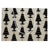 Grand Sac Cadeau Gâteau mariage (Dos)