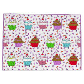 Grand Sac Cadeau Gâteaux mignons et arroses de bonbons (Dos)