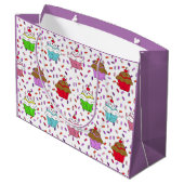 Grand Sac Cadeau Gâteaux mignons et arroses de bonbons (Dos Angle)