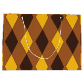 Grand Sac Cadeau Geometric Luxury Diamond Pattern (Dos)