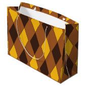 Grand Sac Cadeau Geometric Luxury Diamond Pattern (Dos Angle)