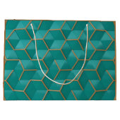 Grand Sac Cadeau géométrique (Dos)