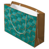 Grand Sac Cadeau géométrique (Dos Angle)