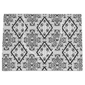 Grand Sac Cadeau Géométrique, motif, noir et blanc (Devant)