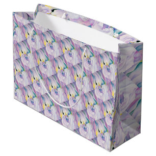 Grand Sac Cadeau Géorgie Vintage O'keeffe 1924 Feu d'Iris