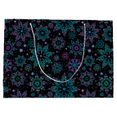Grand Sac Cadeau Gift bag "Snowflakes" (Dos)