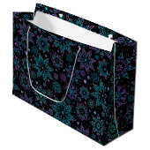 Grand Sac Cadeau Gift bag "Snowflakes" (Devant Angle)