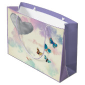 GRAND SAC CADEAU GIFT BAG TWIN ANGELS IN PASTELS  (Dos Angle)