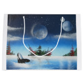 Grand Sac Cadeau Giftbag de Baleines en voie de ponte (Devant)