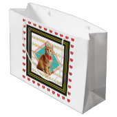 Grand Sac Cadeau Ginger cat et Golden chain (Dos Angle)