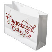 Grand Sac Cadeau Gingerbread Baking Co Noël  (Devant Angle)