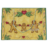 Grand Sac Cadeau Gingerbread Cookies Gift Bag (Devant)
