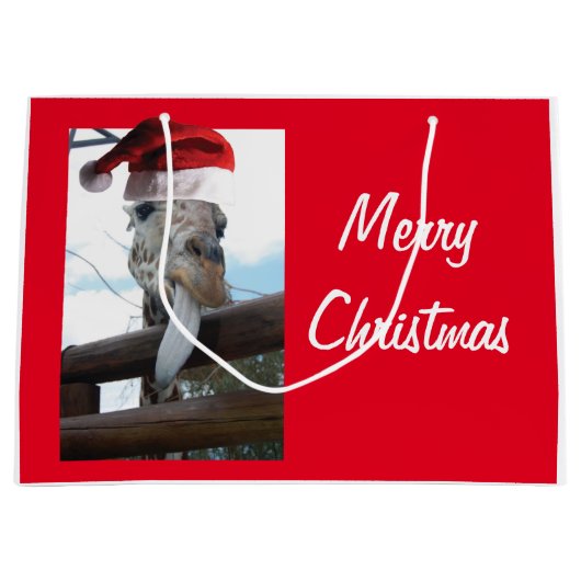 Grand Sac Cadeau Giraffe (Devant)