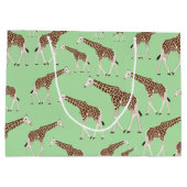 Grand Sac Cadeau Giraffe Jungle Safari animal (Dos)