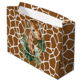 Grand Sac Cadeau Giraffe With Palms (Dos Angle)