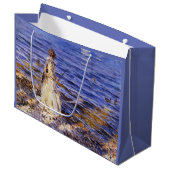 Grand Sac Cadeau Girl Fishing (par John Singer Sargent) (Devant Angle)