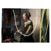 Grand Sac Cadeau Girl Reading a Letter à Open Window, Vermeer (Dos)
