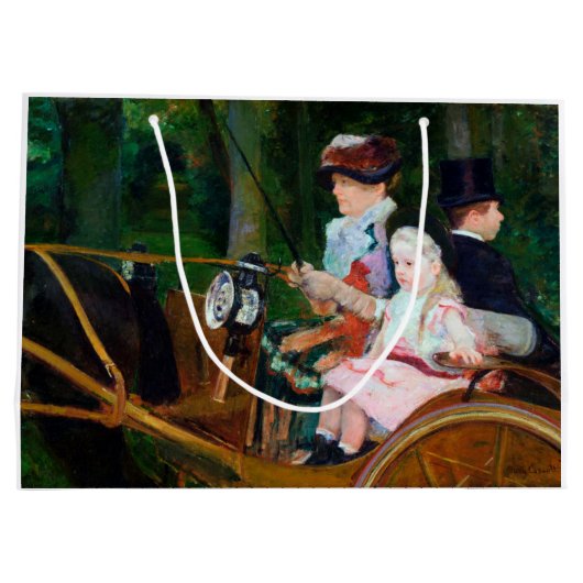 Grand Sac Cadeau Girl Riding a Carrie, Mary Cassatt (Dos)