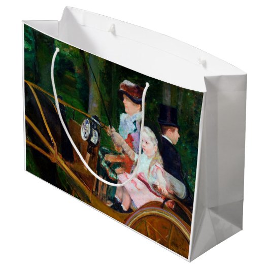 Grand Sac Cadeau Girl Riding a Carrie, Mary Cassatt (Dos Angle)