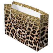 Grand Sac Cadeau Glam Gold Parties scintillant crème Parties scinti (Dos Angle)