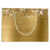 Grand Sac Cadeau Glittery Gold Foil Fancy Joyeux anniversaire (Dos)