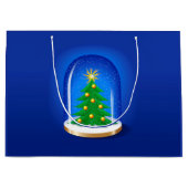 Grand Sac Cadeau Globe des neiges (Devant)