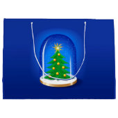 Grand Sac Cadeau Globe des neiges (Dos)