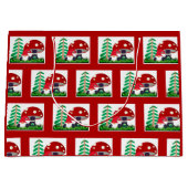 Grand Sac Cadeau Gnome Mignonne À La Maison (Devant)